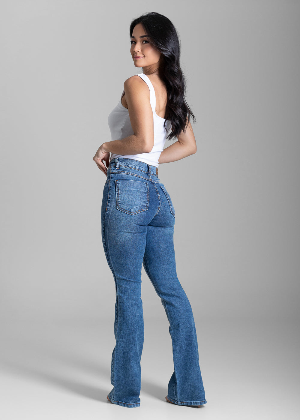 Calça Jeans Sawary Boot Cut - 284168 AZUL