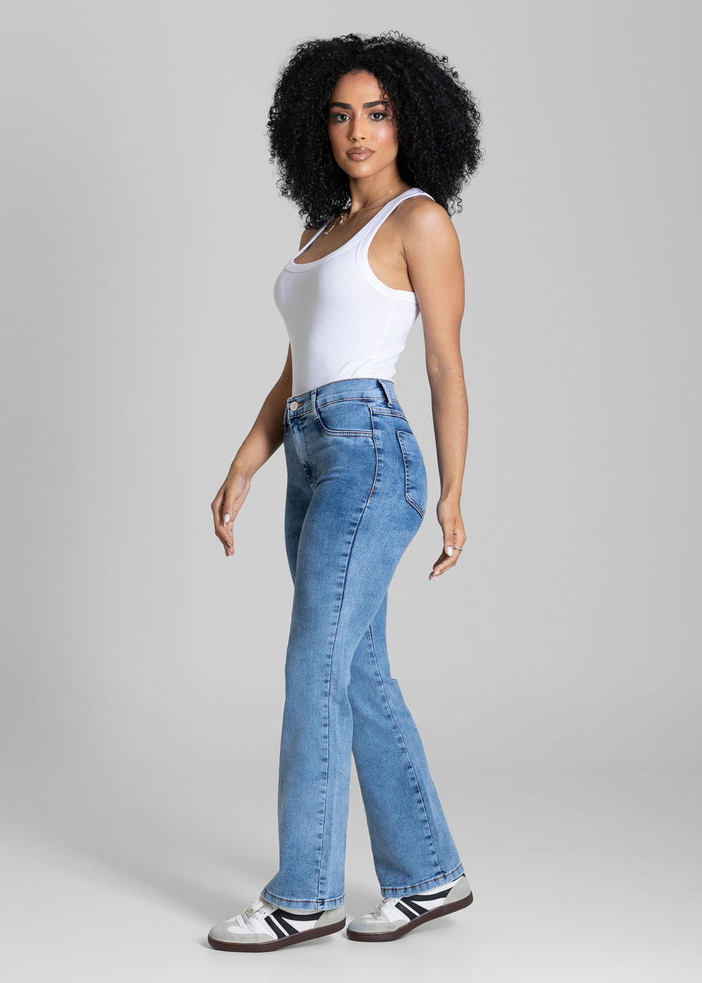 Calça Jeans Sawary Boot Cut Petit - 284176 AZUL