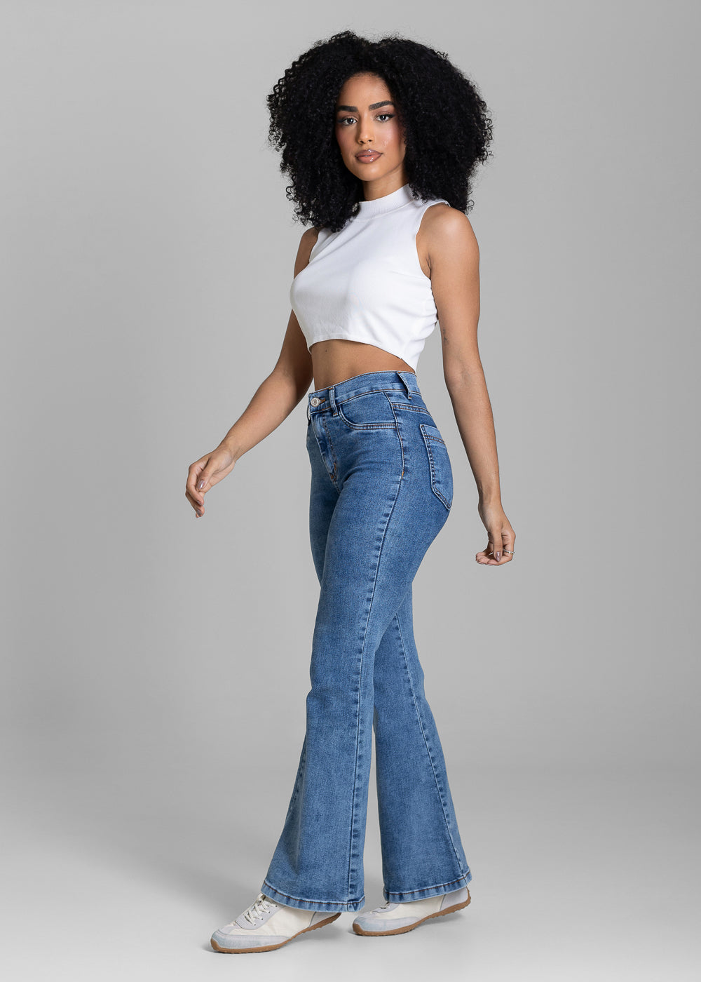 Calça Jeans Sawary Flare Petit - 284181 AZUL