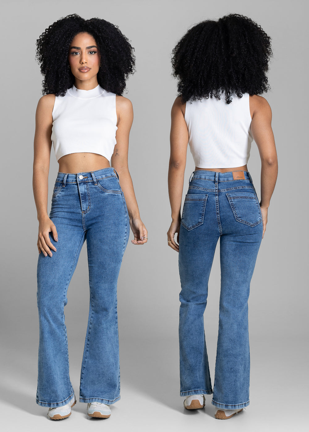 Calça Jeans Sawary Flare Petit - 284181 AZUL