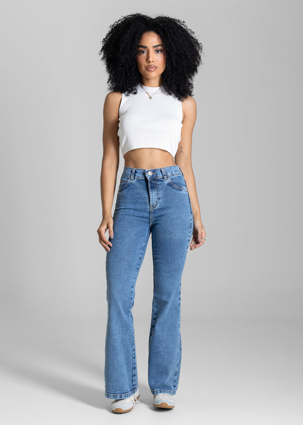 Calça Jeans Sawary Flare Petit - 284182 AZUL