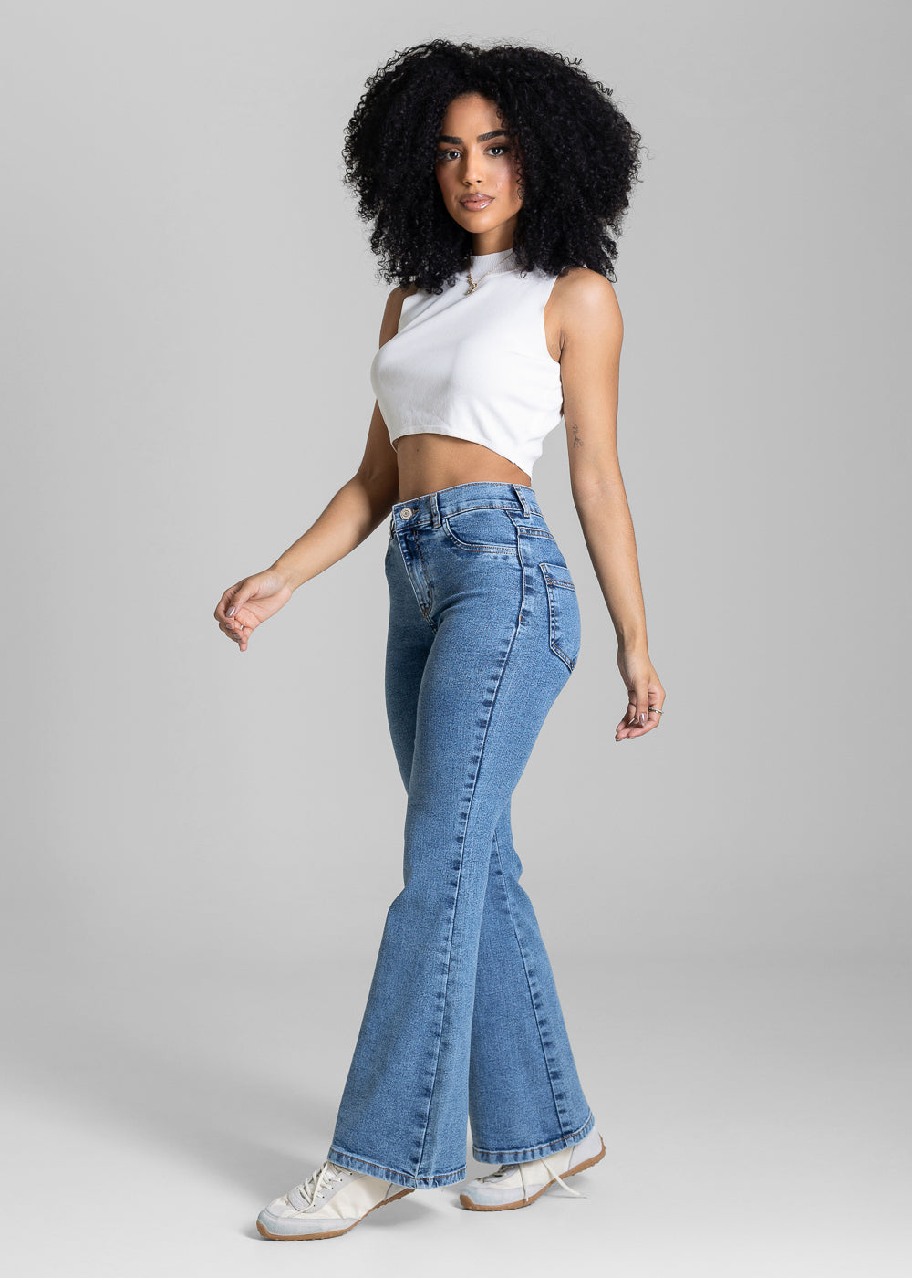 Calça Jeans Sawary Flare Petit - 284182 AZUL