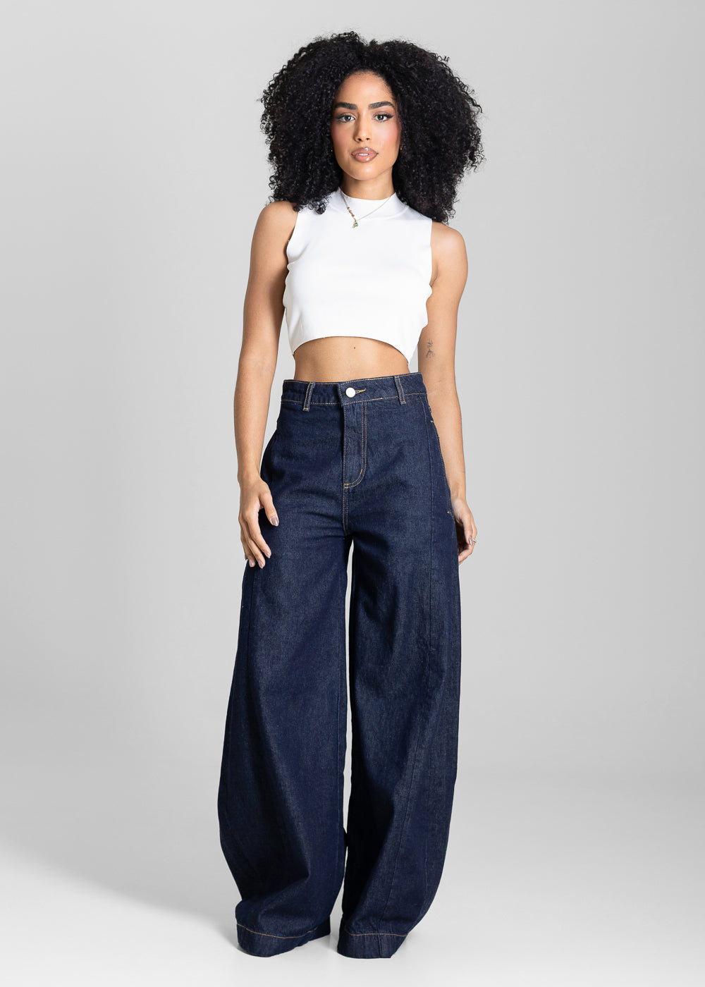 Calça Jeans Sawary Balloon - 284183 AZUL