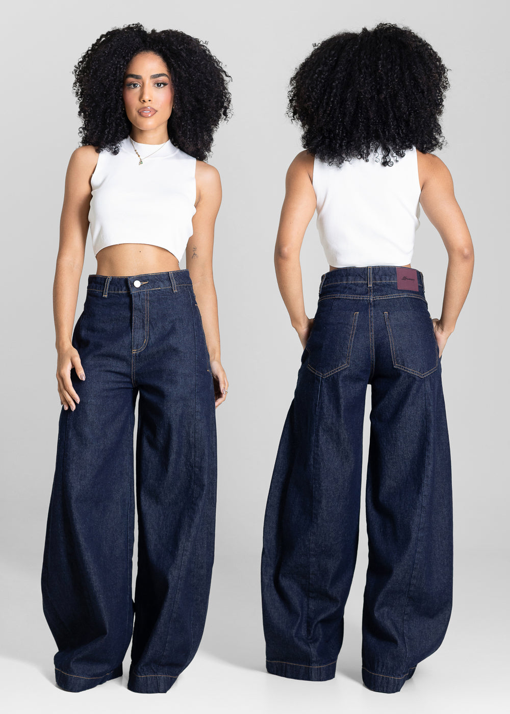 Calça Jeans Sawary Balloon - 284183 AZUL