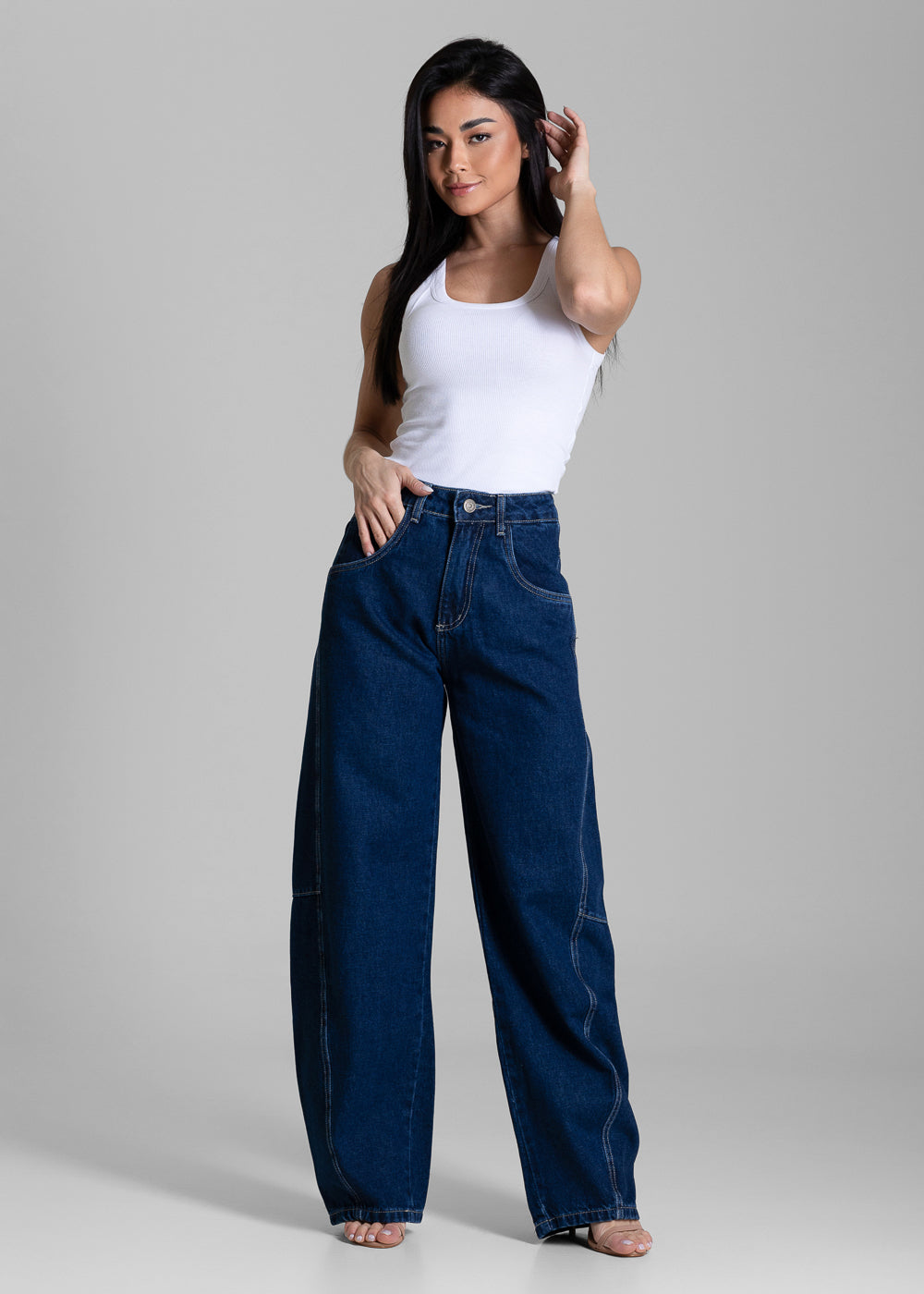 Calça Jeans Sawary Balloon - 284187 AZUL