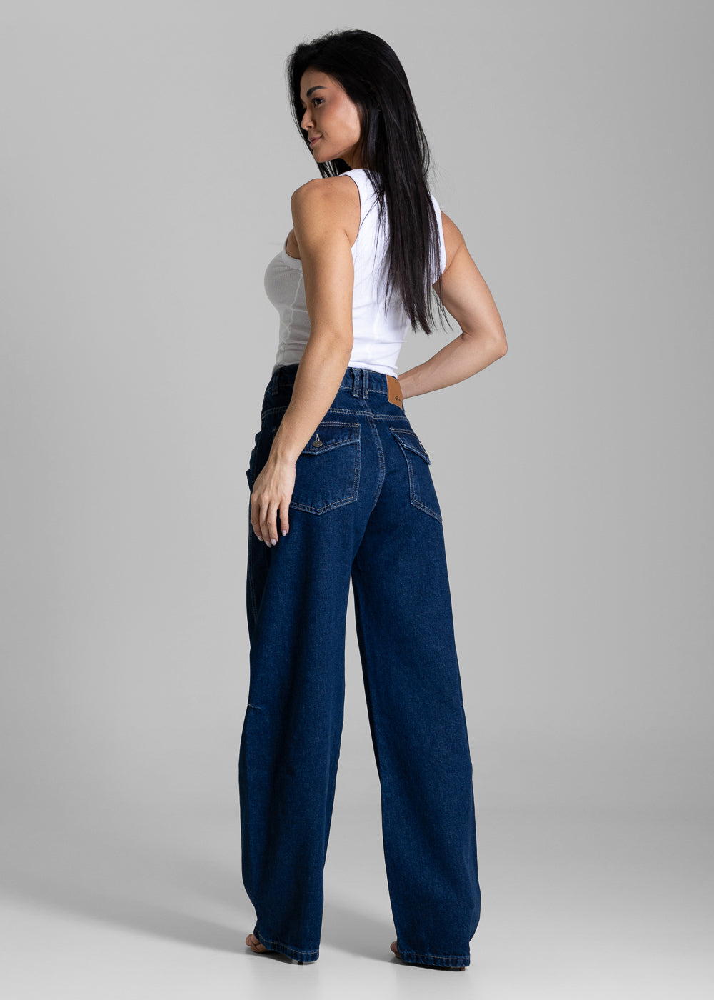 Calça Jeans Sawary Balloon - 284187 AZUL