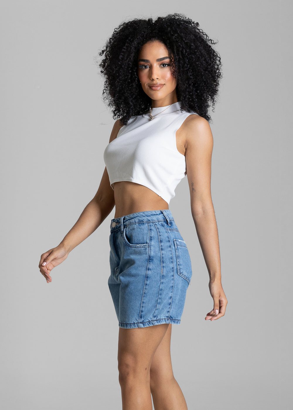 Shorts Jeans Sawary - 284217 AZUL