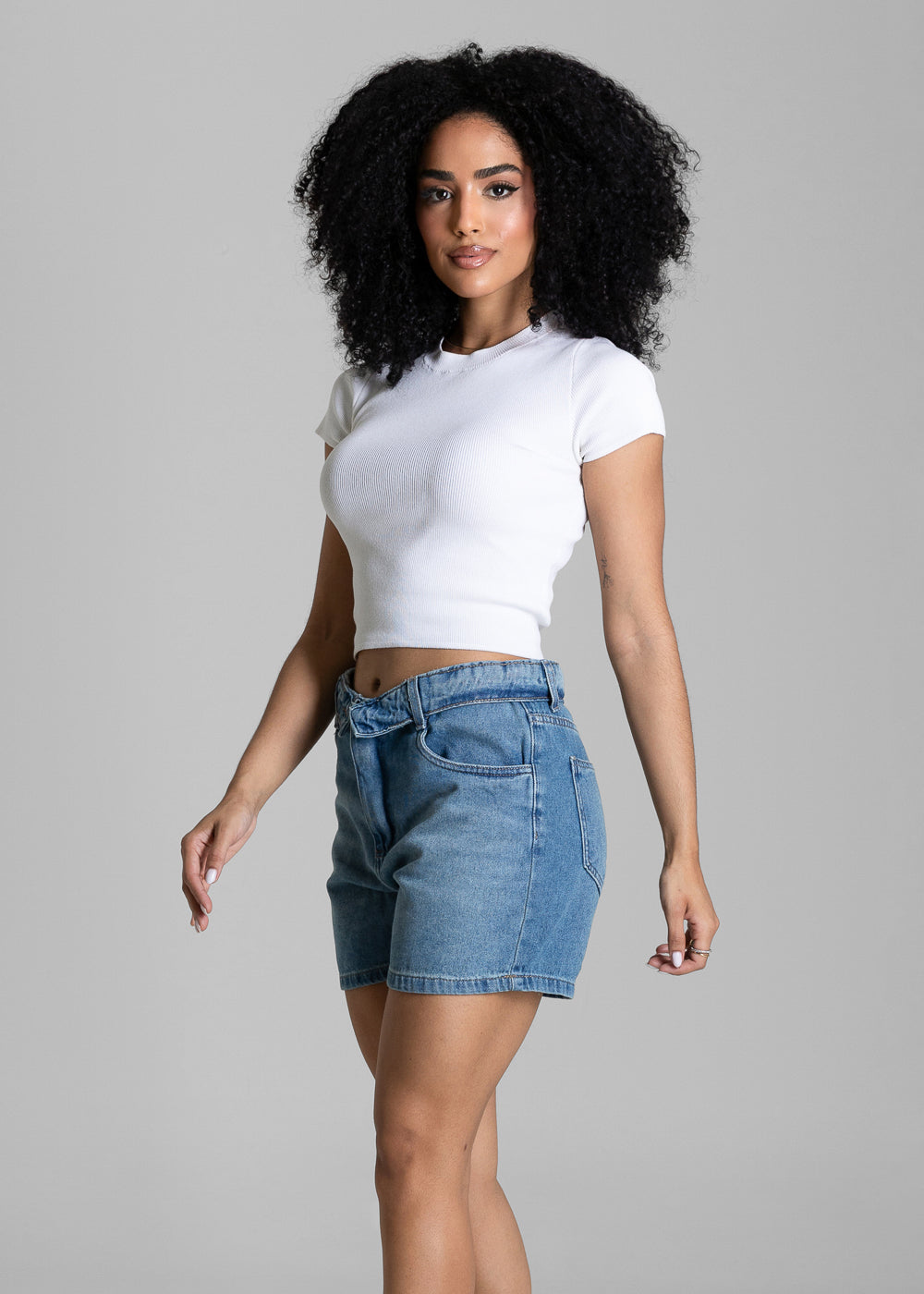 Shorts Jeans Cós Duplo Sawary - 284219 AZUL
