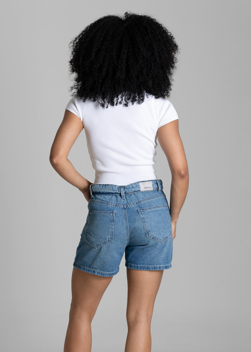 Shorts Jeans Cós Duplo Sawary - 284219 AZUL