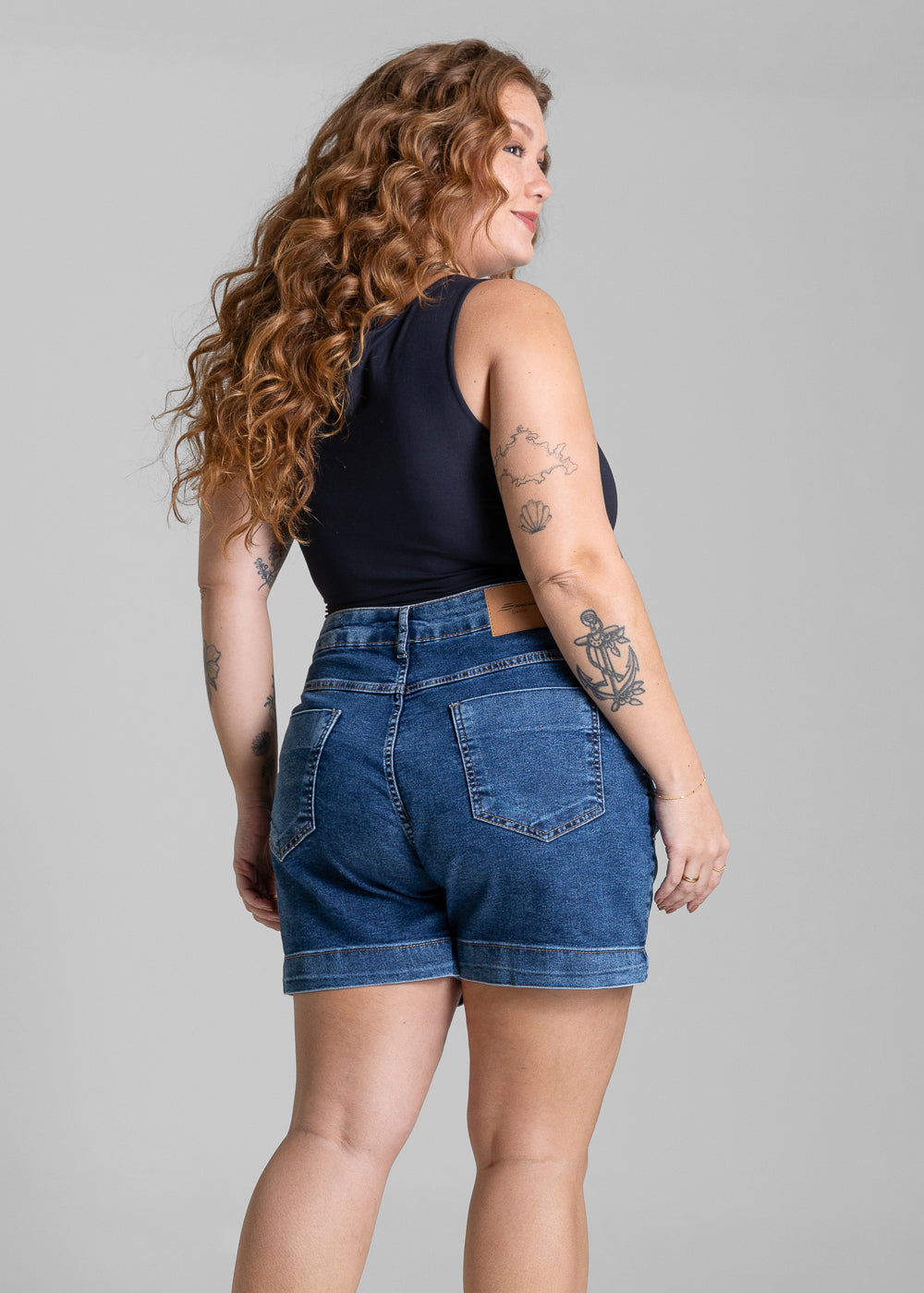 Shorts Jeans Sawary Plus Size - 284229 AZUL