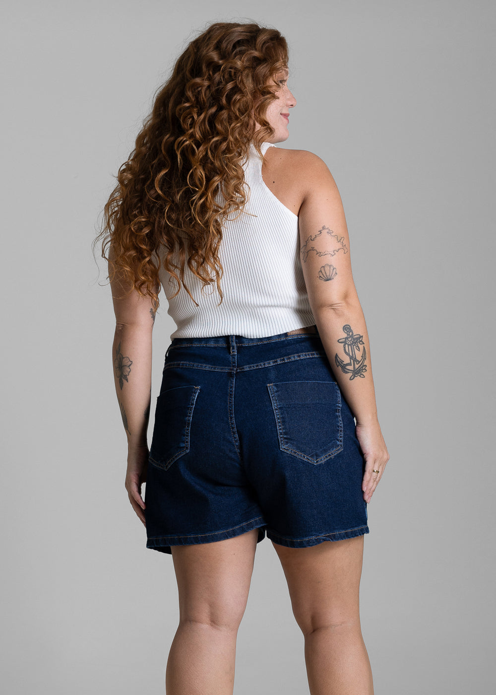 Shorts Jeans Sawary Plus Size - 284239 AZUL