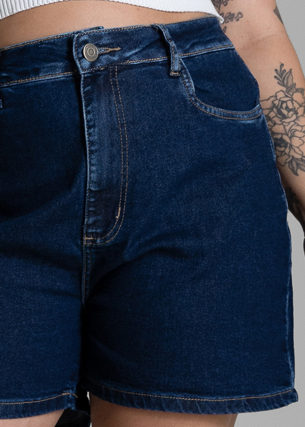 Shorts Jeans Sawary Plus Size - 284239 AZUL