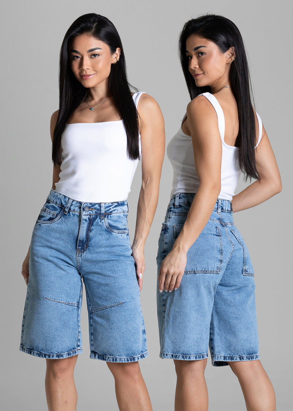 Bermuda Jeans Jorts Sawary - 284244 AZUL