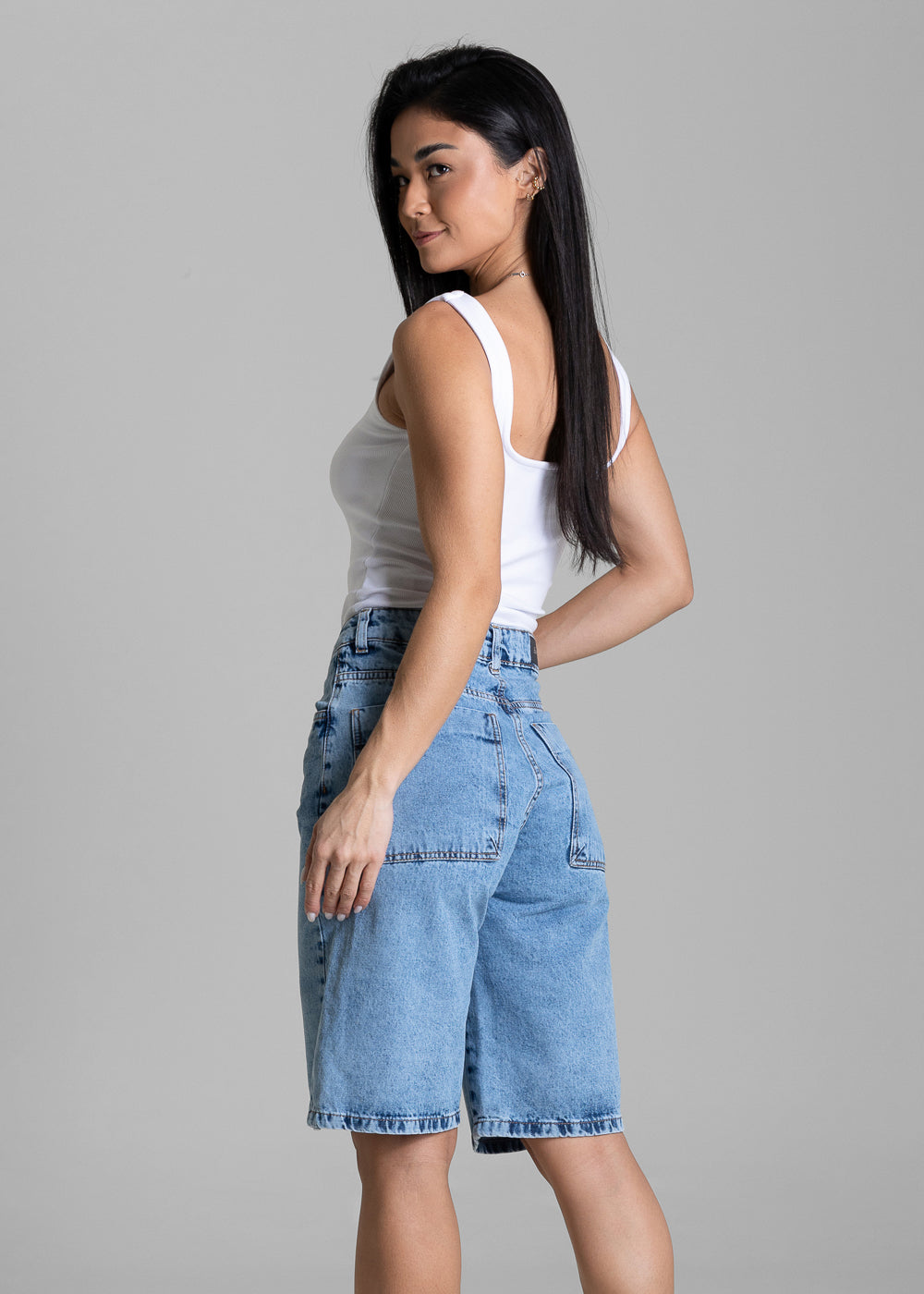 Bermuda Jeans Jorts Sawary - 284244 AZUL