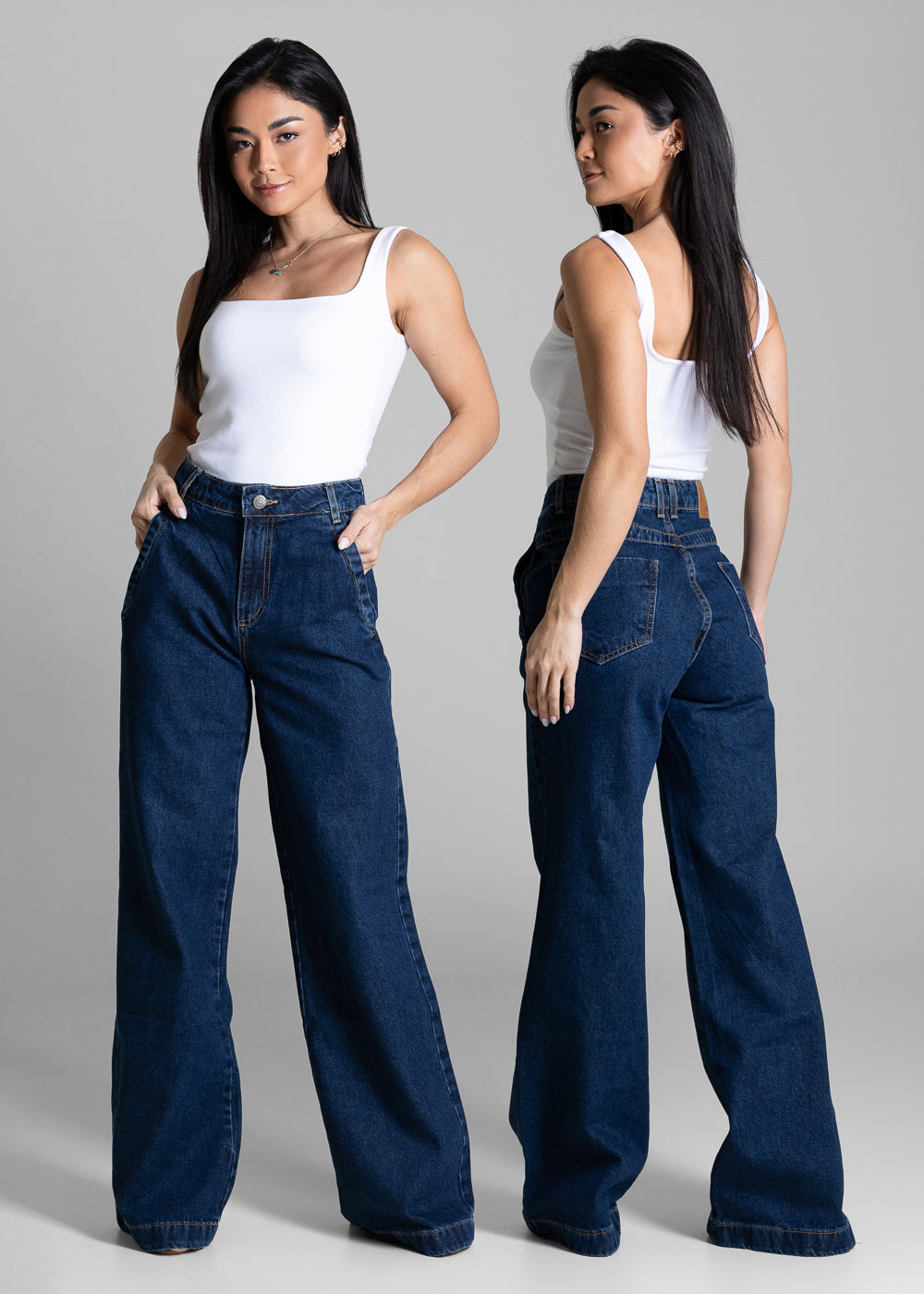 Calça Jeans Sawary Wide Leg - 284269 AZUL