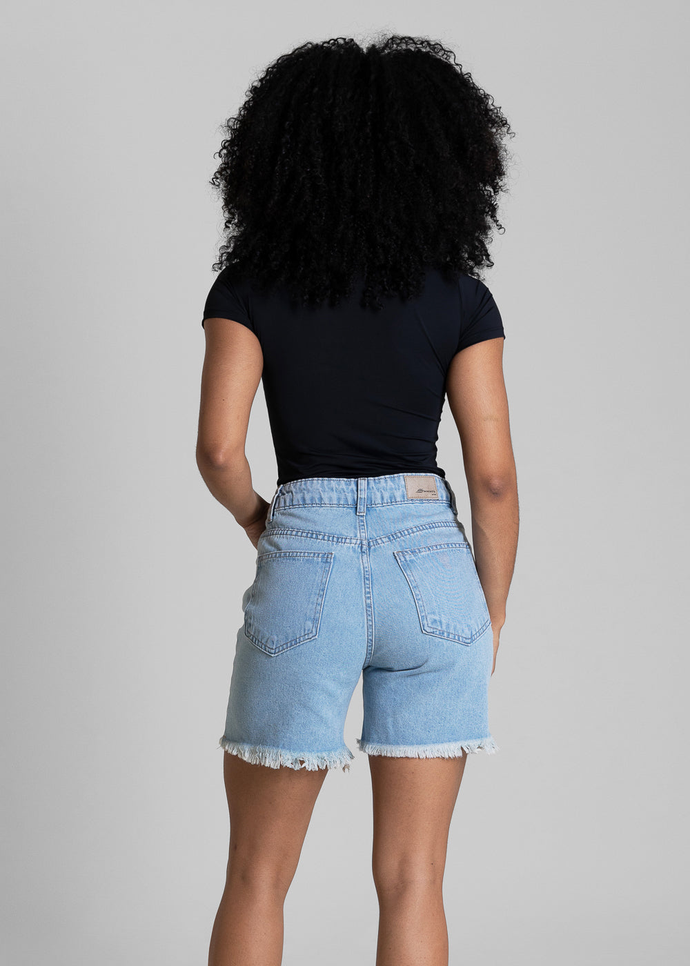 Shorts Jeans Barra Desfiada Sawary - 284273 AZUL