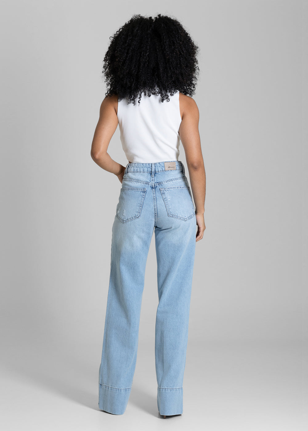 Calça Jeans Sawary Wide Leg - 284275 AZUL