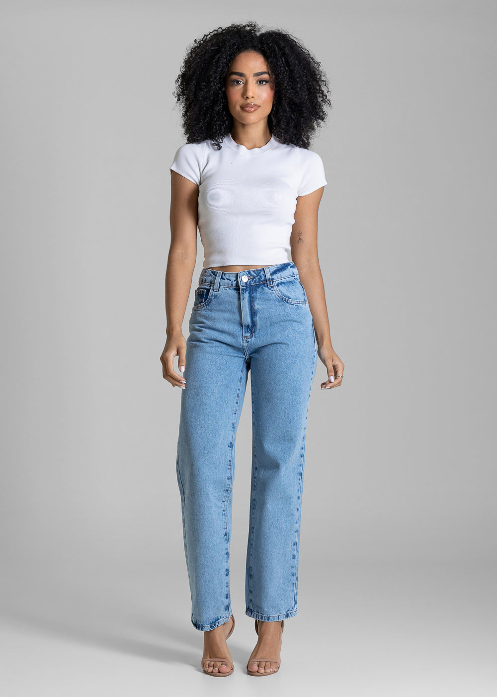 Calça Jeans Sawary Reta - 284276 AZUL