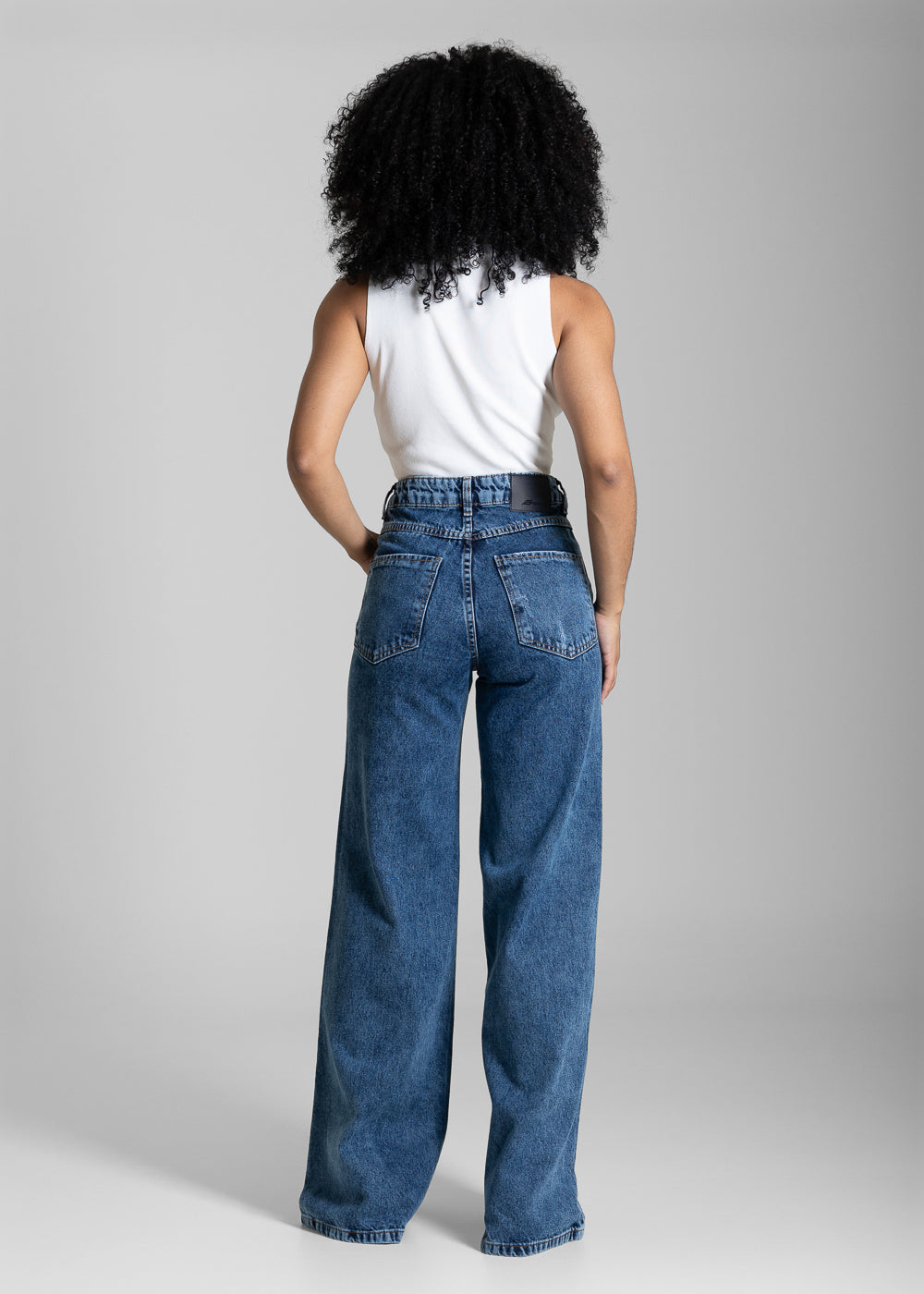 Calça Jeans Sawary Wide Leg - 284277 AZUL
