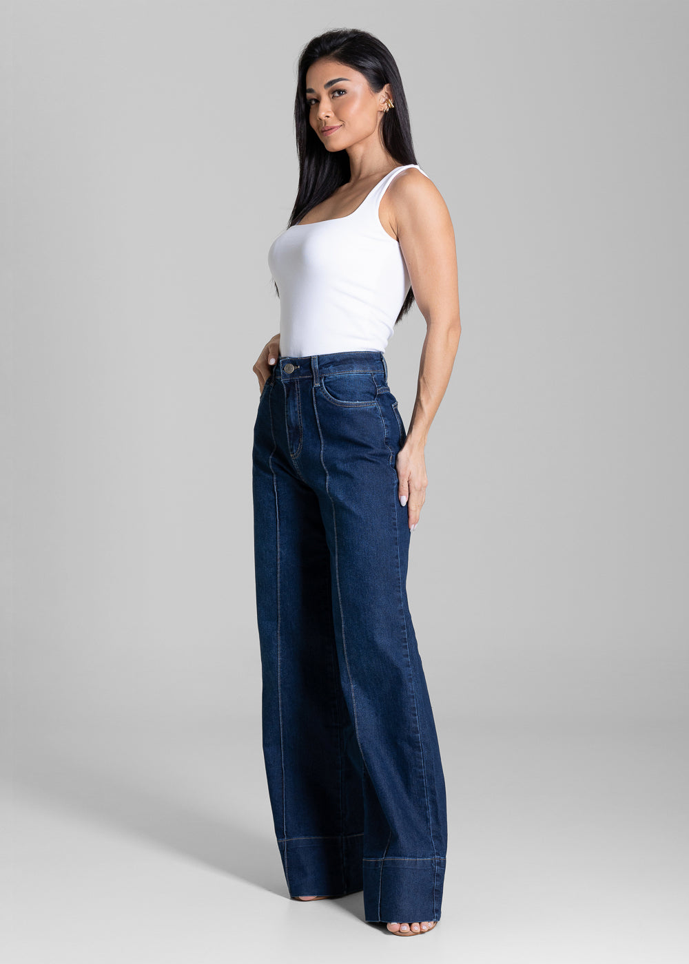 Calça Jeans Sawary Wide Leg - 284278 AZUL