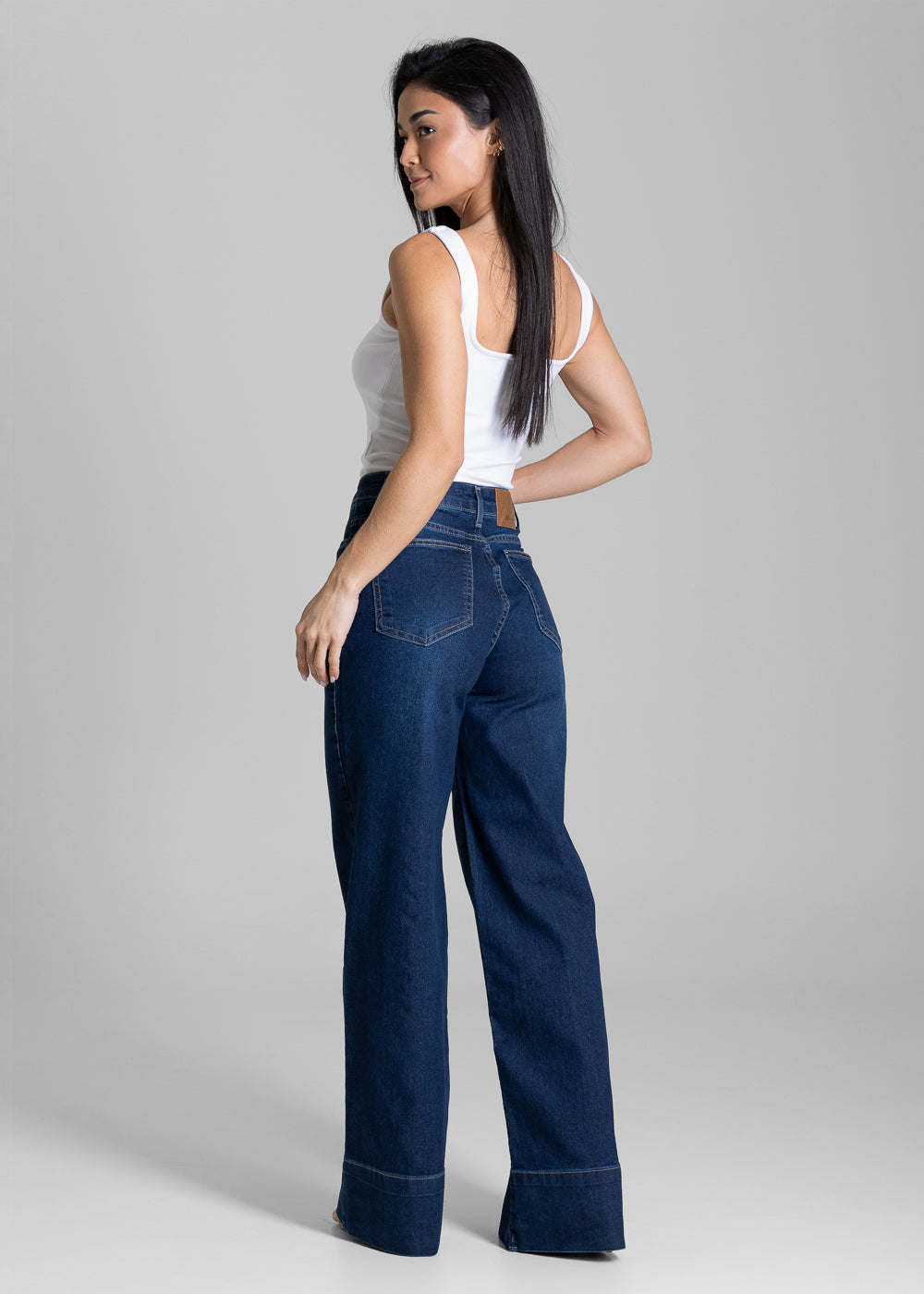 Calça Jeans Sawary Wide Leg - 284278 AZUL