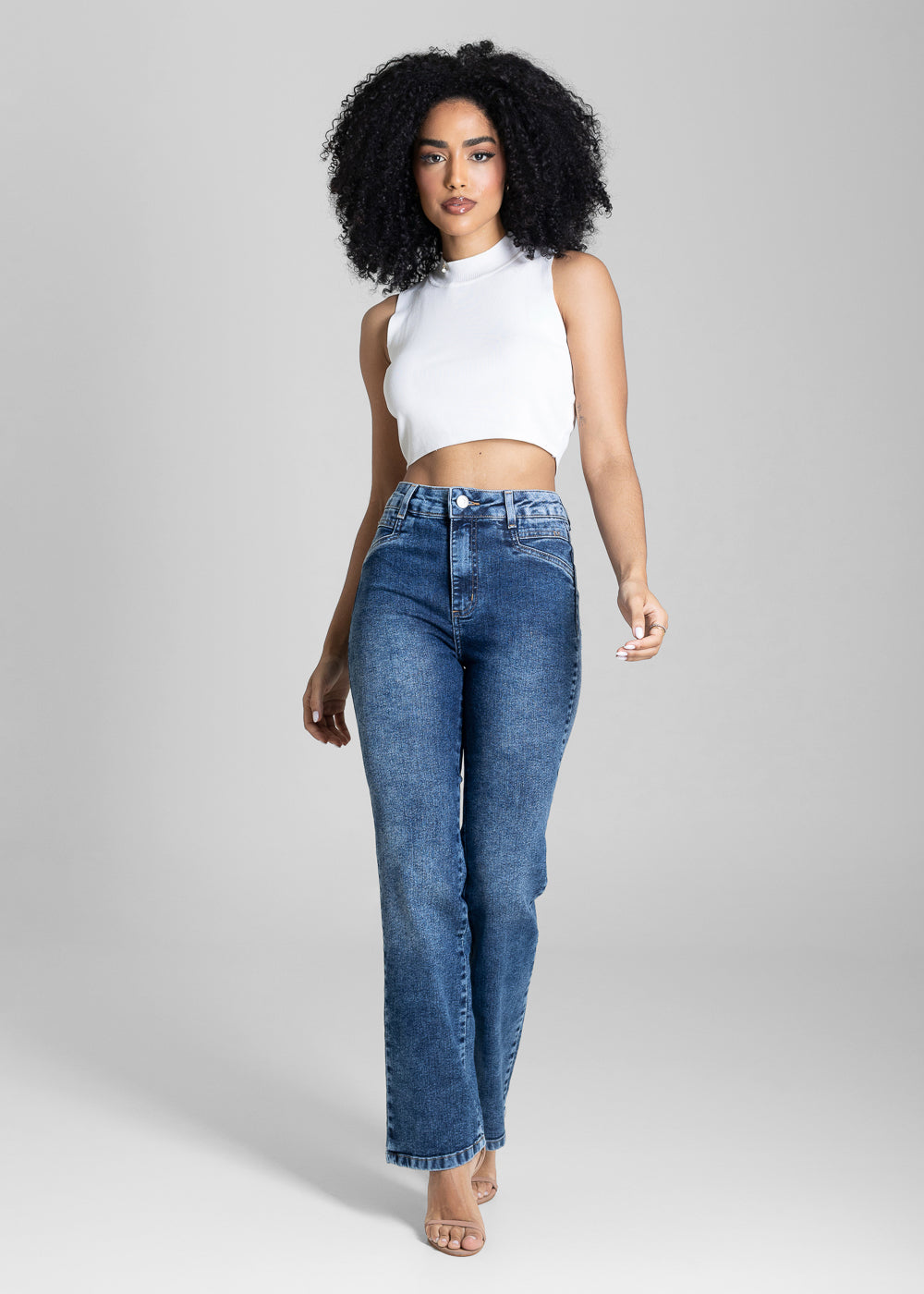 Calça Jeans Sawary Reta - 284282 AZUL