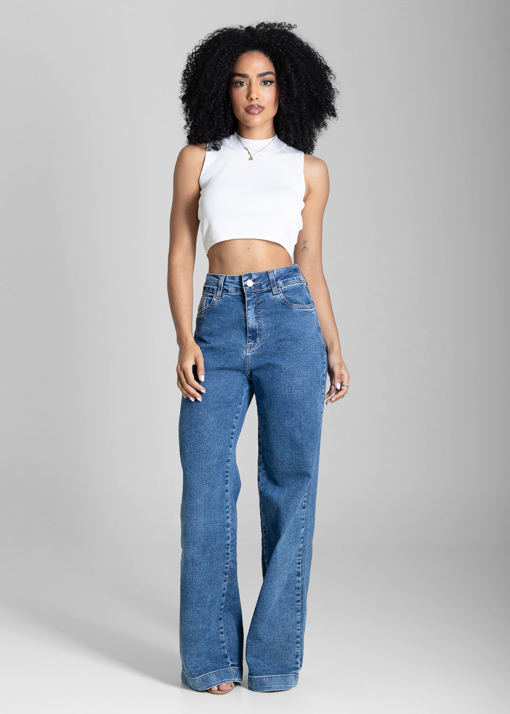Calça Jeans Sawary Wide Leg - 284293 AZUL