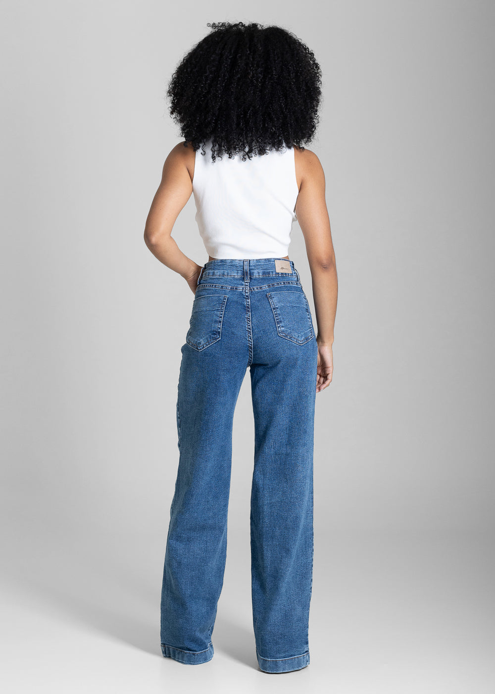 Calça Jeans Sawary Wide Leg - 284293 AZUL