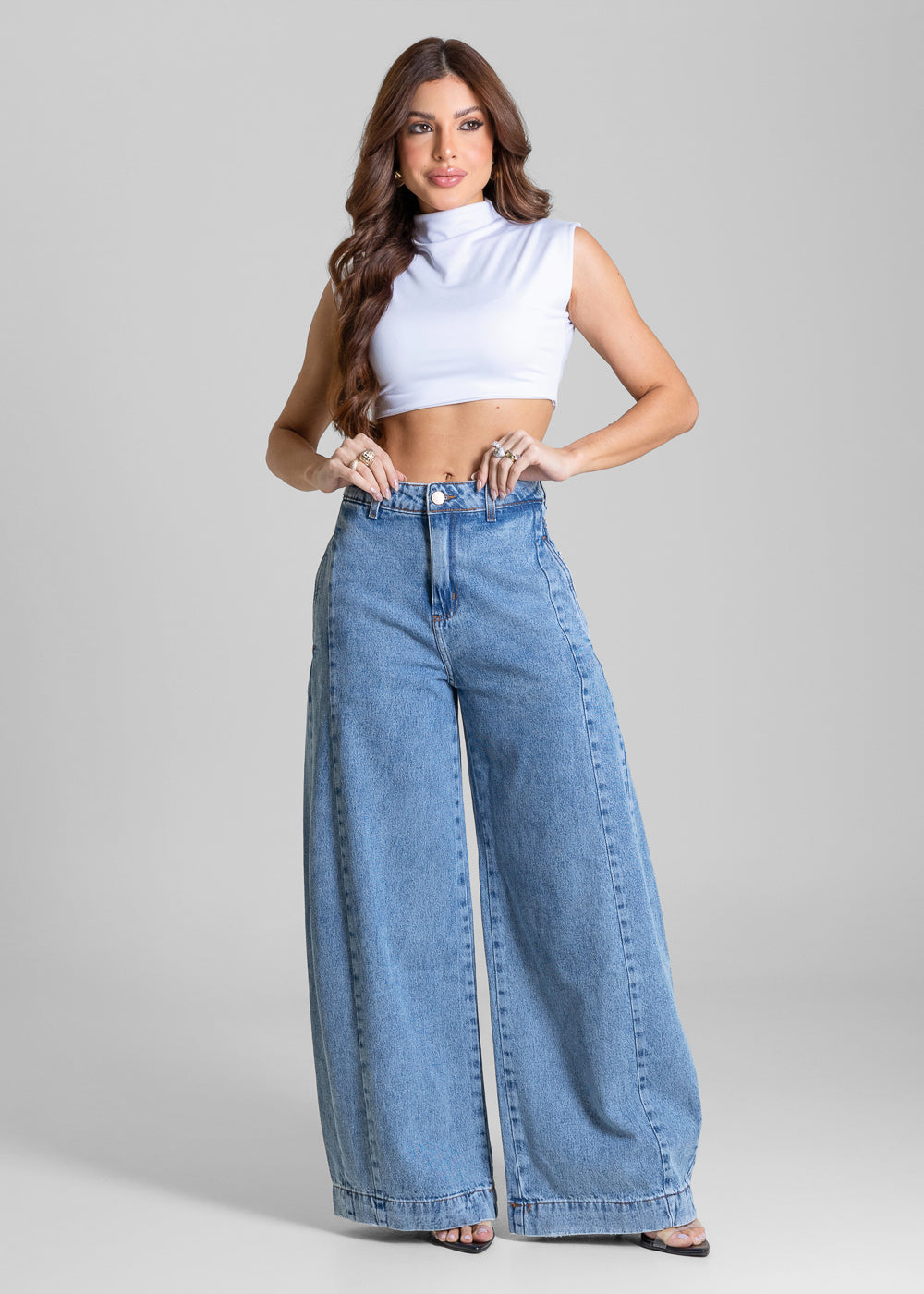 Calça Jeans Sawary Balloon - 284302 AZUL