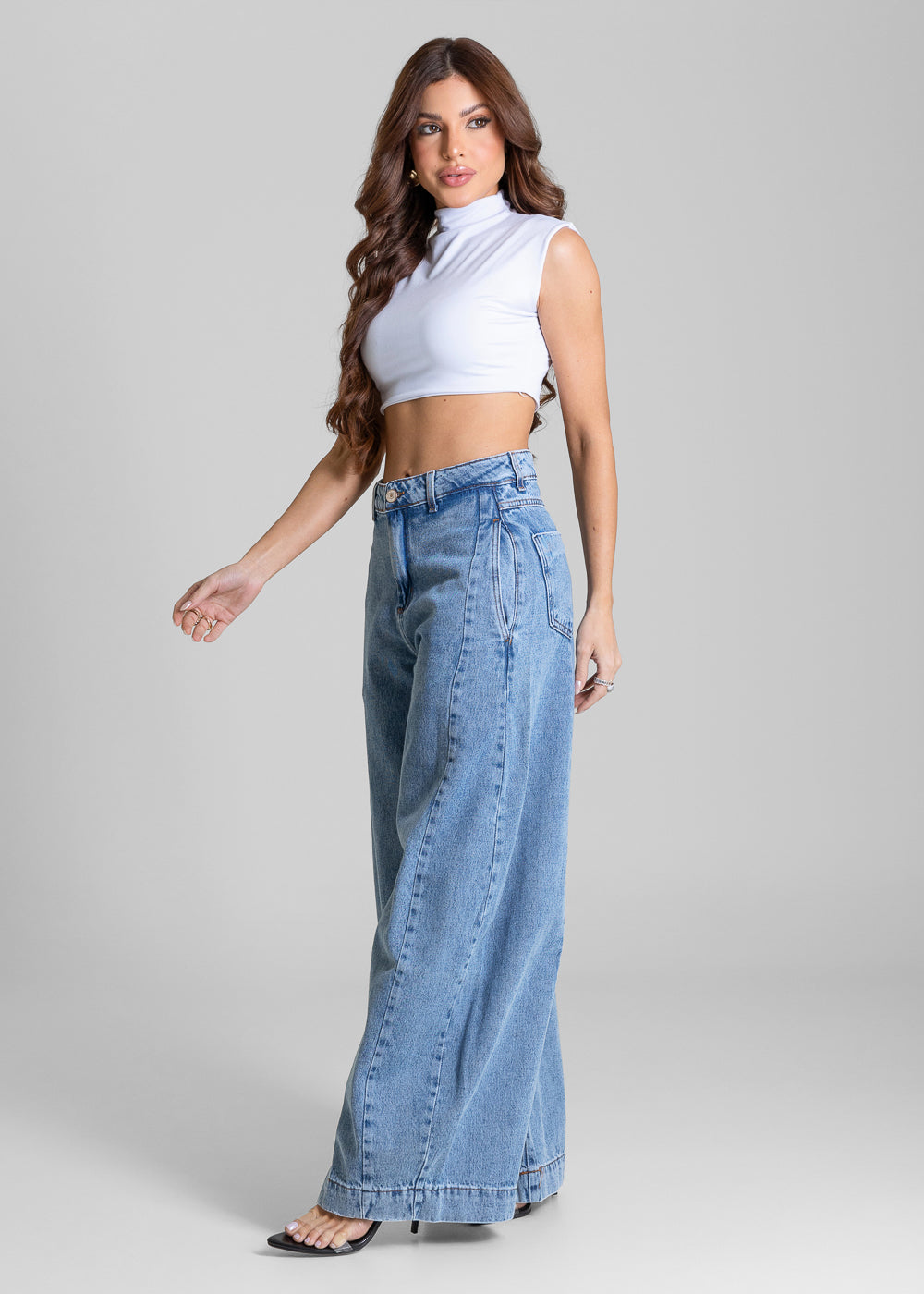 Calça Jeans Sawary Balloon - 284302 AZUL