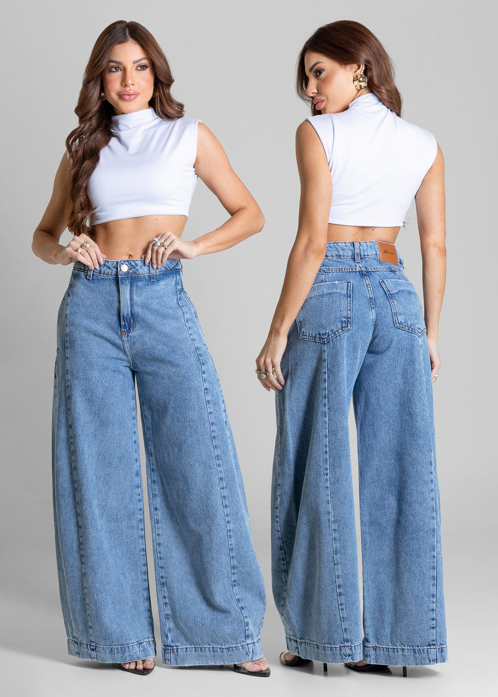 Calça Jeans Sawary Balloon - 284302 AZUL