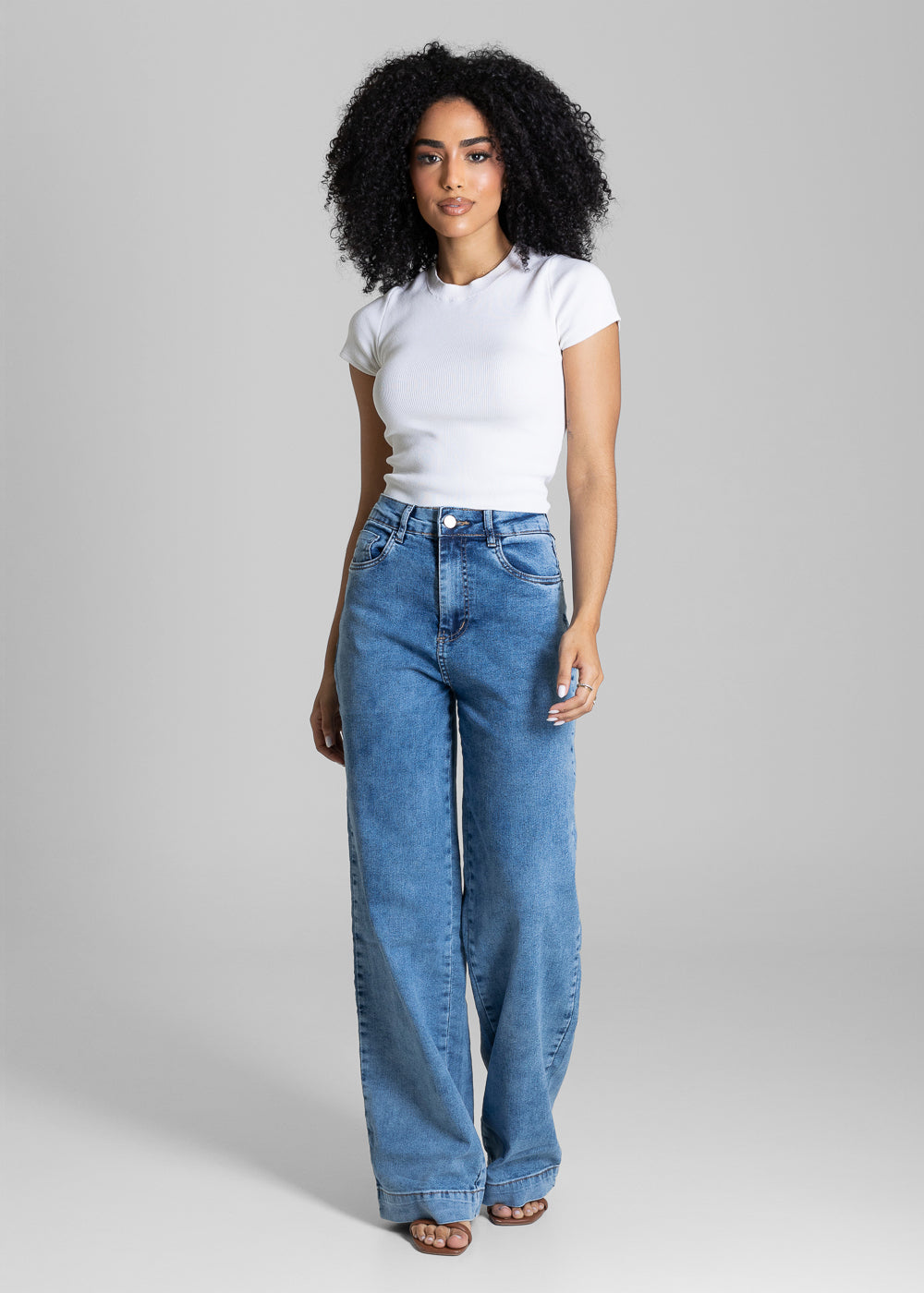 Calça Jeans Sawary Wide Leg - 284312 AZUL