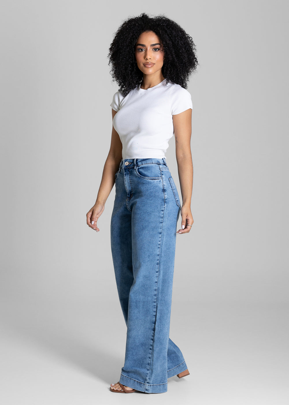 Calça Jeans Sawary Wide Leg - 284312 AZUL