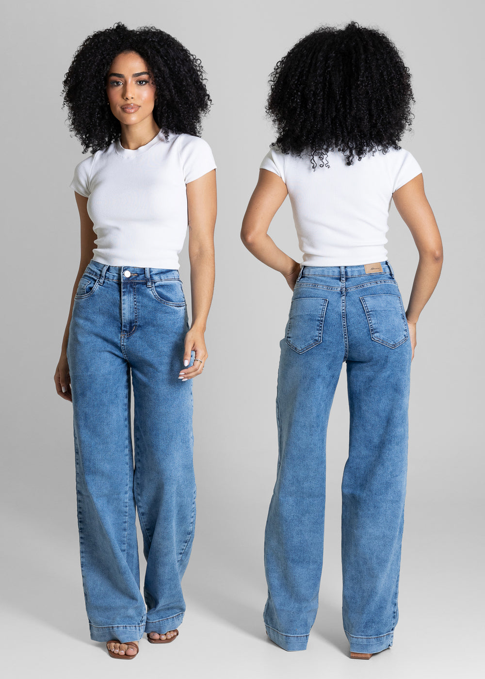 Calça Jeans Sawary Wide Leg - 284312 AZUL