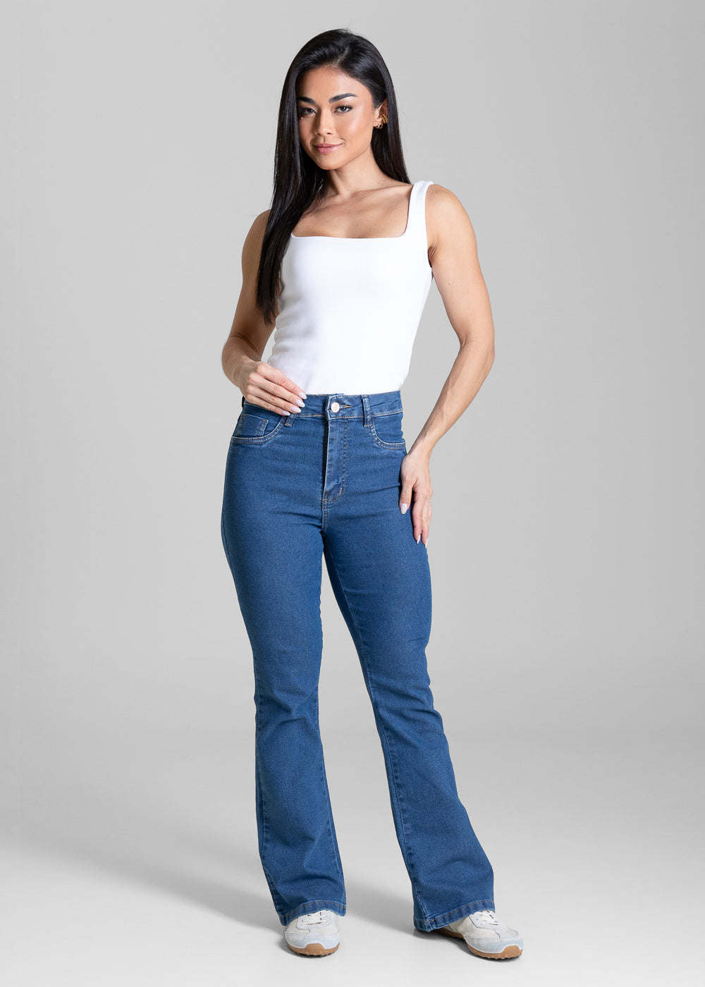 Calça Jeans Sawary Flare Petit - 284313 AZUL