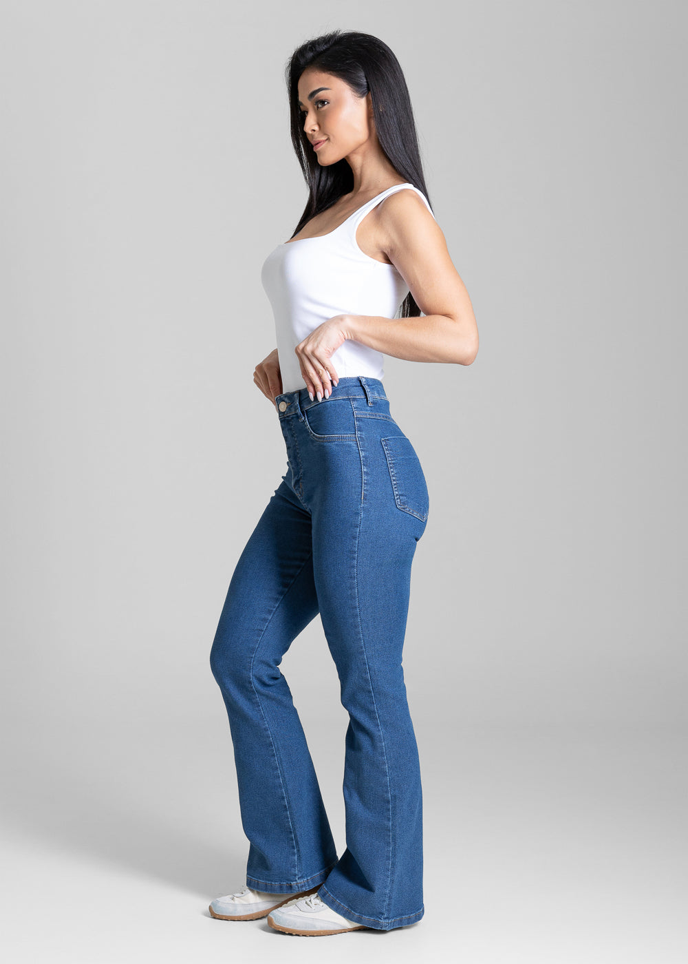 Calça Jeans Sawary Flare Petit - 284313 AZUL