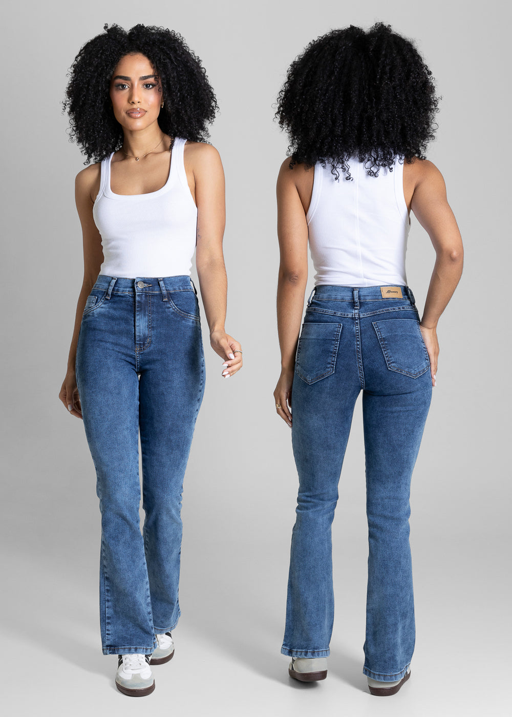 Calça Jeans Sawary Boot Cut Petit - 284315 AZUL
