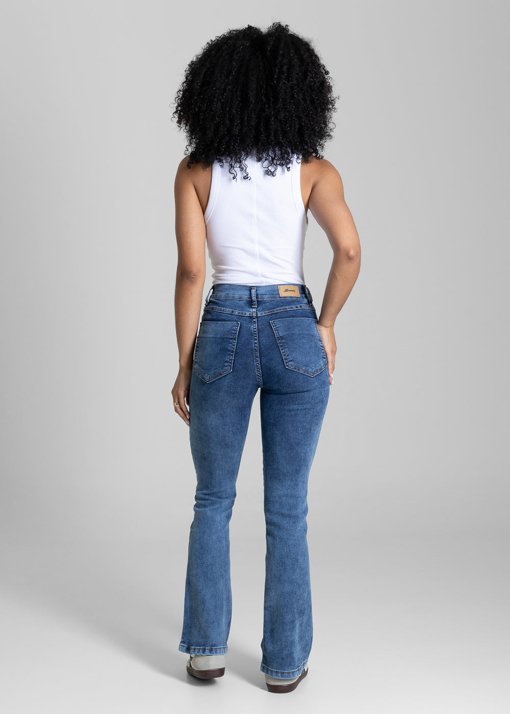 Calça Jeans Sawary Boot Cut Petit - 284315 AZUL