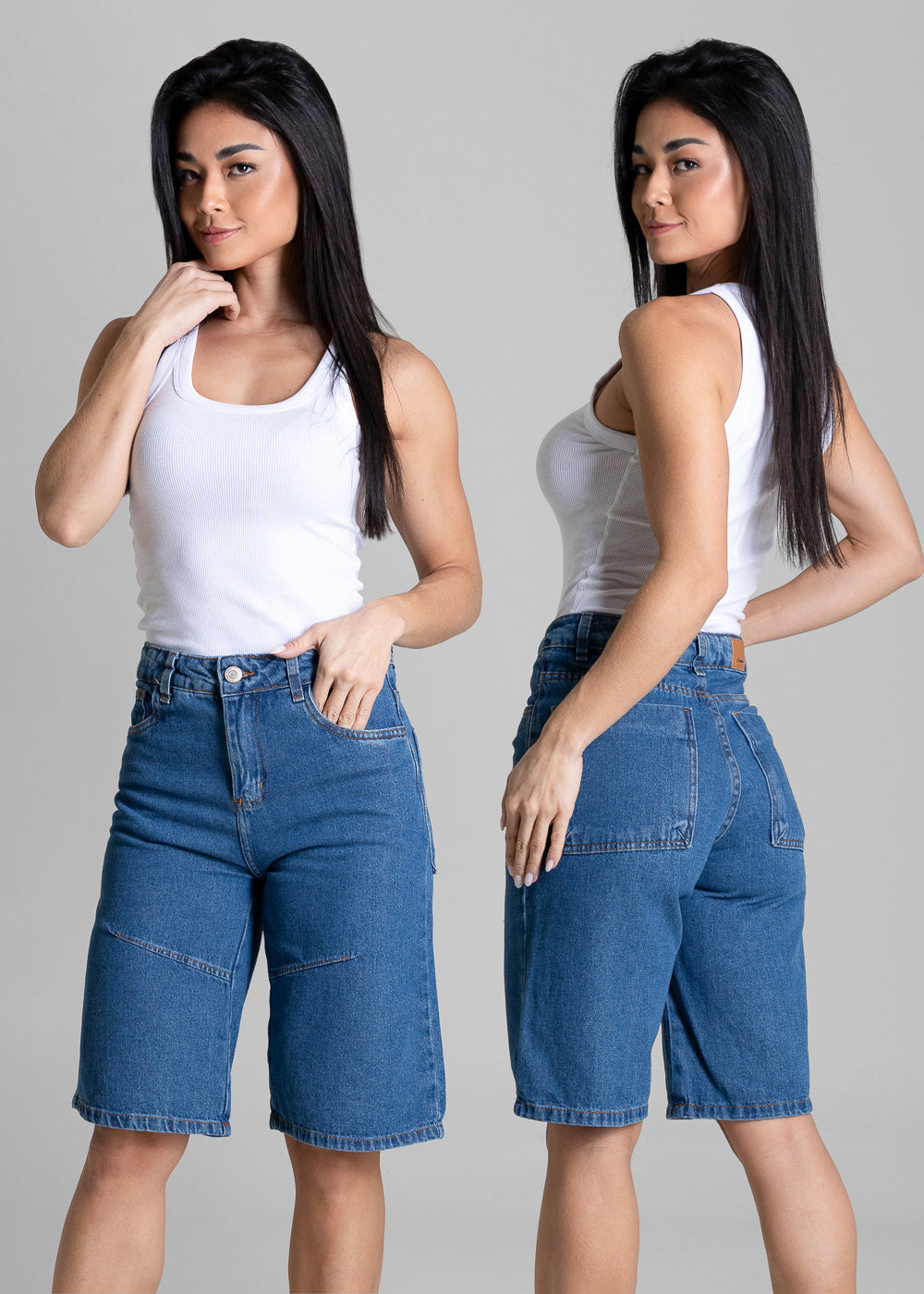 Bermuda Jeans Sawary - 284326 AZUL