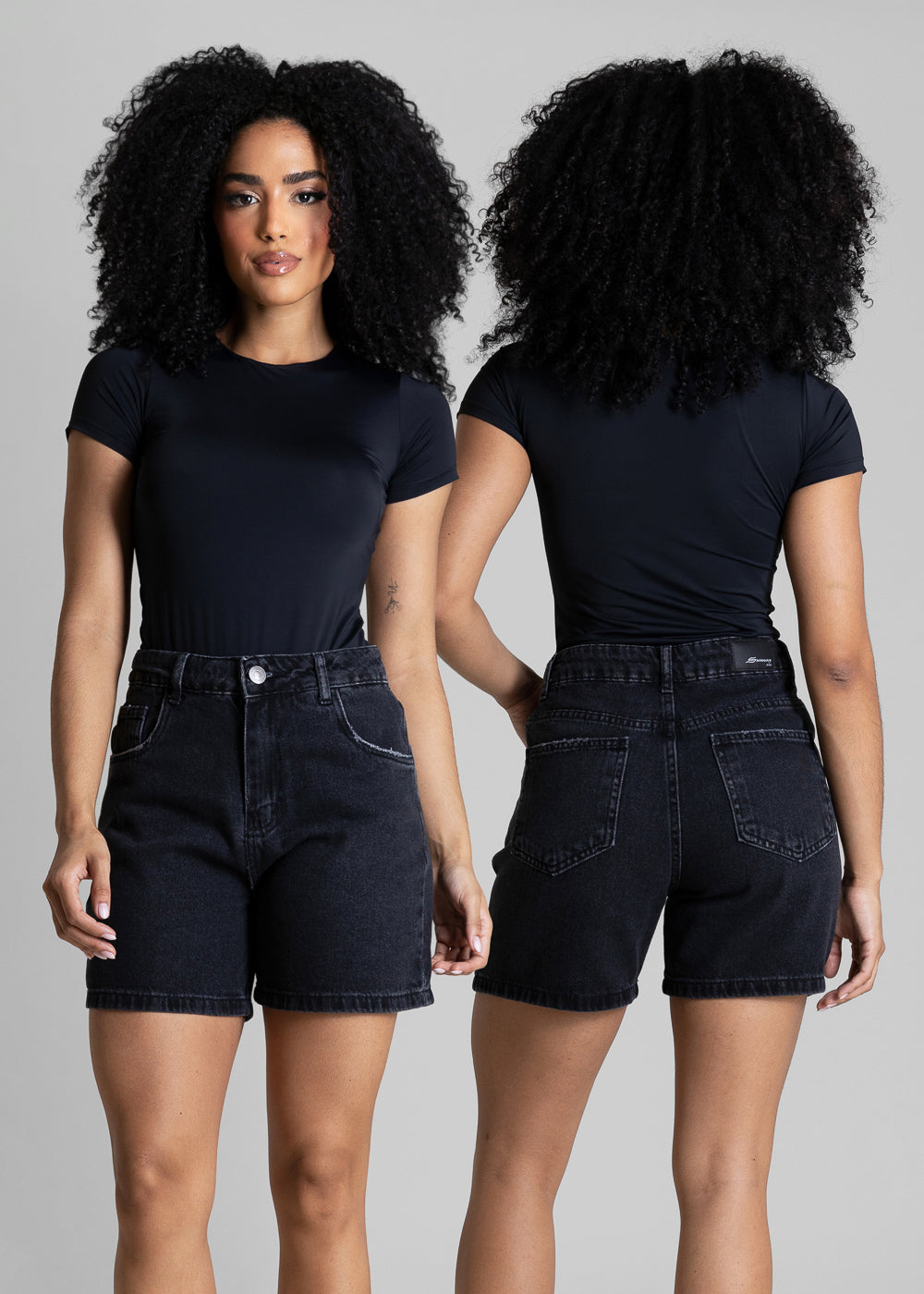 Shorts Jeans Sawary - 284342 PRETO