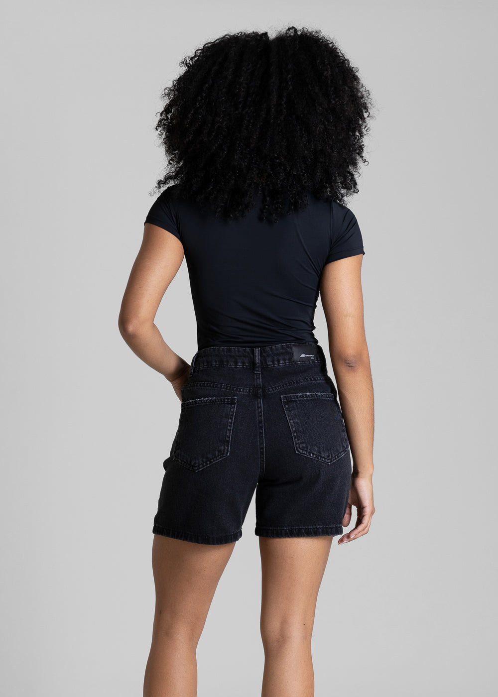 Shorts Jeans Sawary - 284342 PRETO