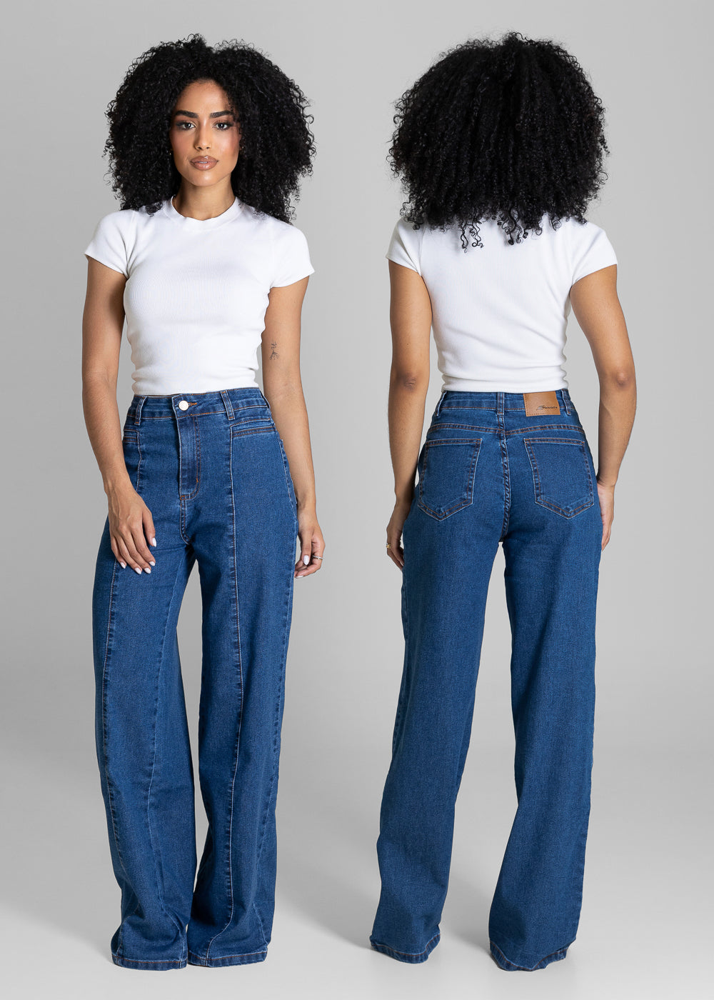 Calça Jeans Sawary Wide Leg - 284351 AZUL