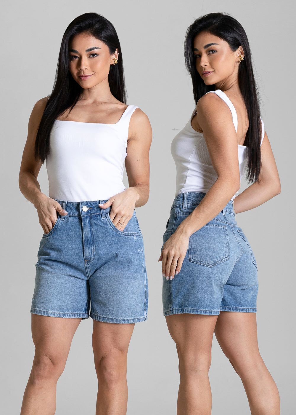 Shorts Jeans Sawary - 284367 AZUL