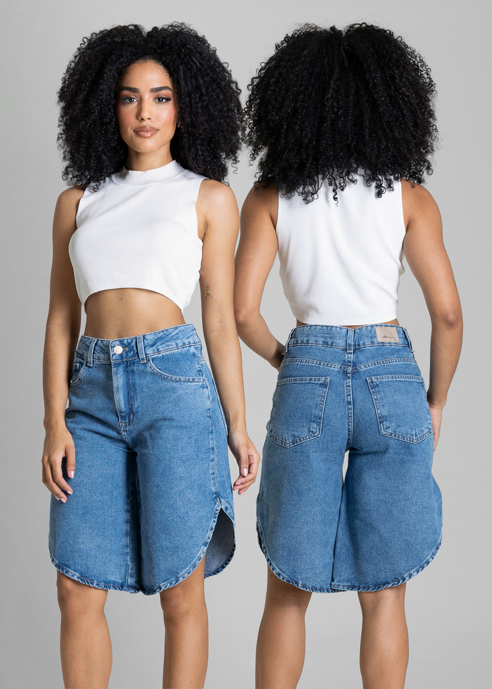 Bermuda Jeans Tulipa Sawary - 284397 AZUL