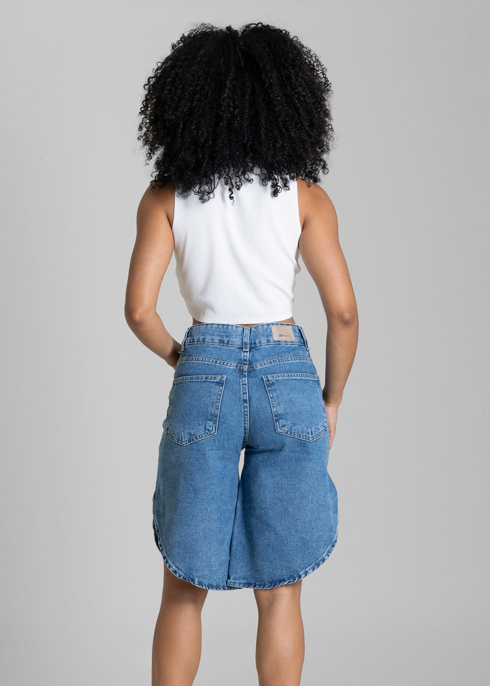 Bermuda Jeans Tulipa Sawary - 284397 AZUL