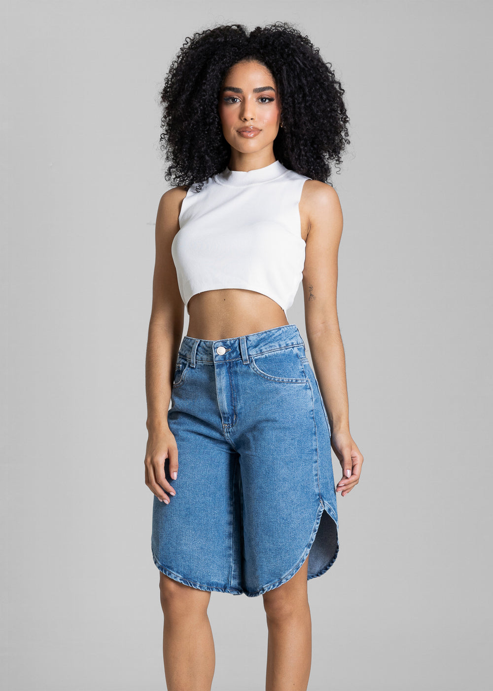 Bermuda Jeans Tulipa Sawary - 284397 AZUL