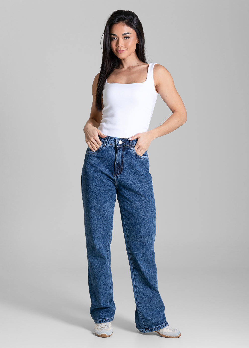 Calça Jeans Sawary Reta Petit - 284414 AZUL