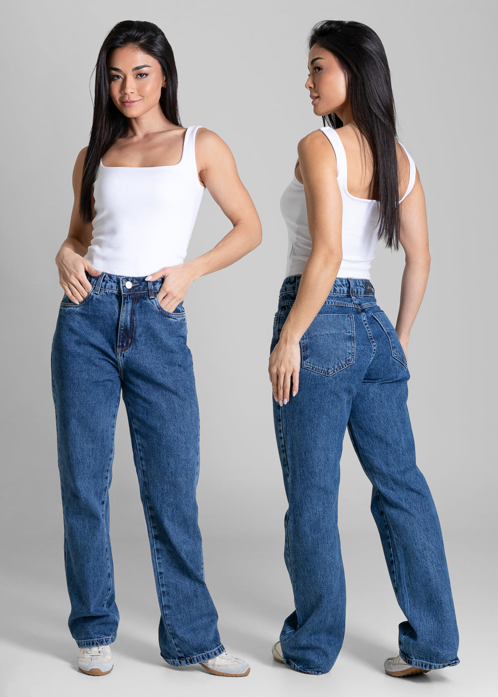 Calça Jeans Sawary Reta Petit - 284414 AZUL