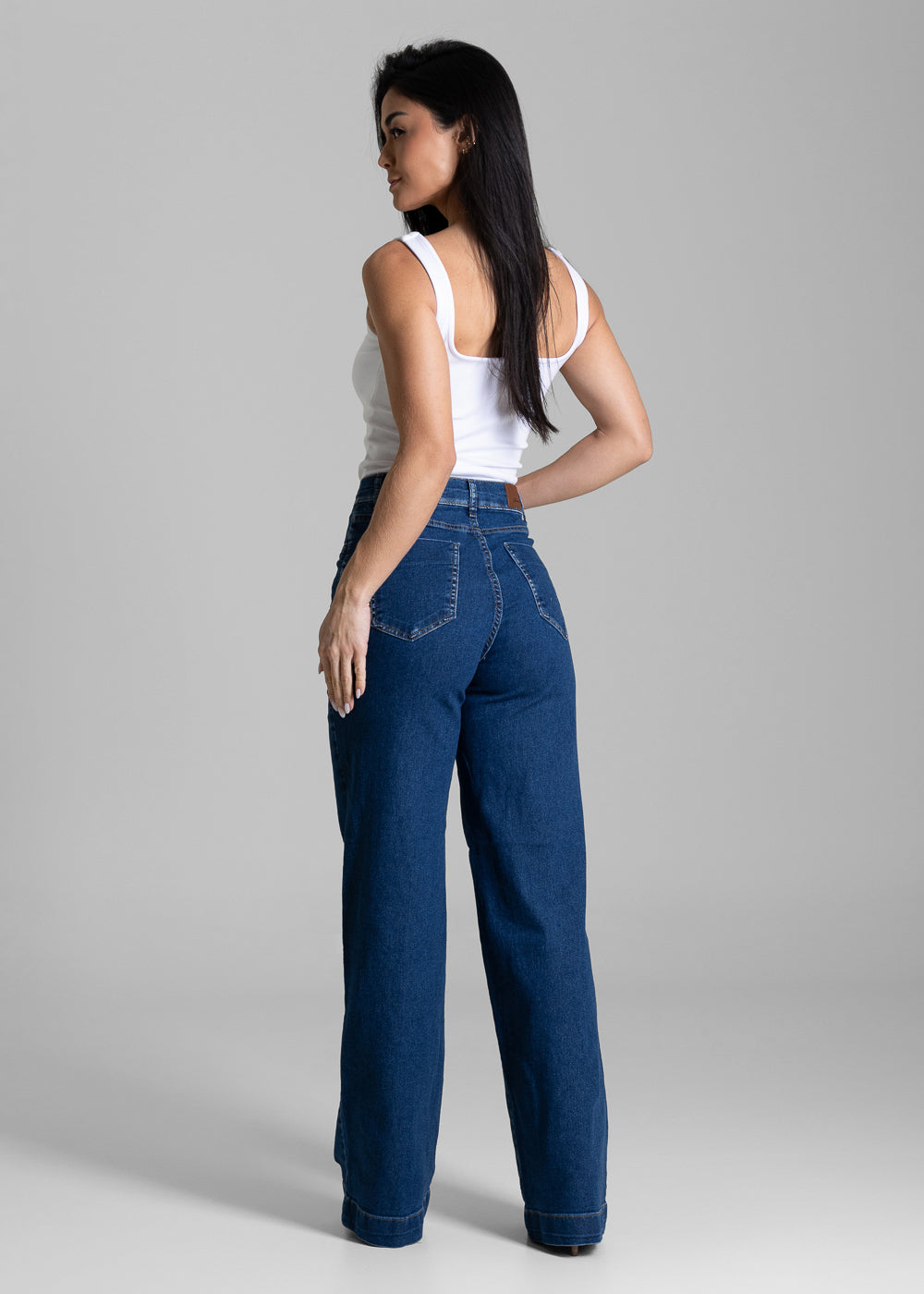 Calça Jeans Sawary Wide Leg - 284424 AZUL