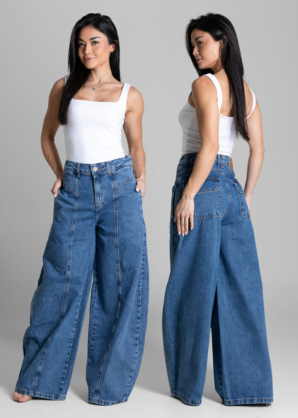 Calça Jeans Sawary Balloon - 284432 AZUL